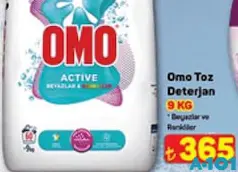 OMO TOZ DETERJAN BEYAZLAR VE RENKLİLER 9 KG OMO TOZ DETERJAN BEYAZLAR VE RENKLİLER 9 KG